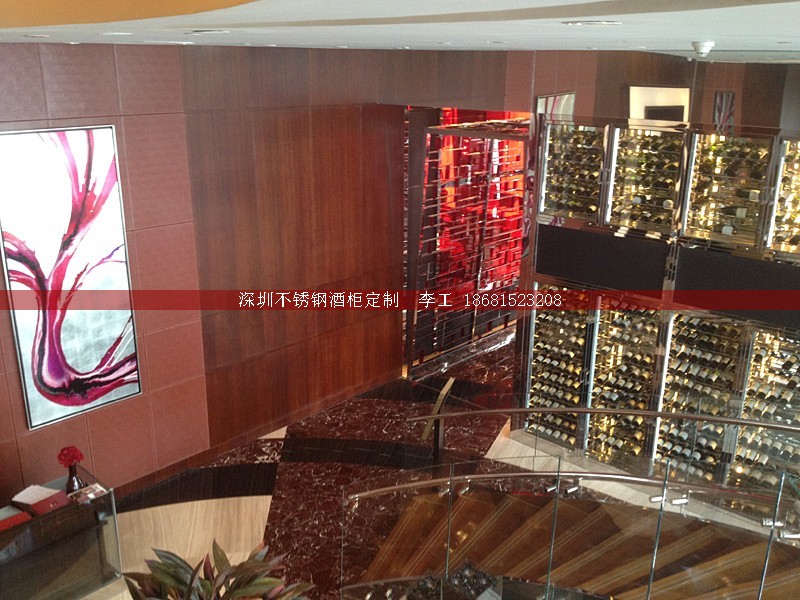 不銹鋼酒柜定制-深圳市蕰莎酒柜酒窖有限公司 李工 186-8152-3208