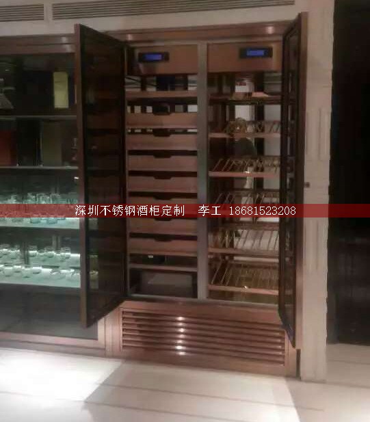 不銹鋼酒柜定制-深圳市蕰莎酒柜酒窖有限公司 李工 186-8152-3208