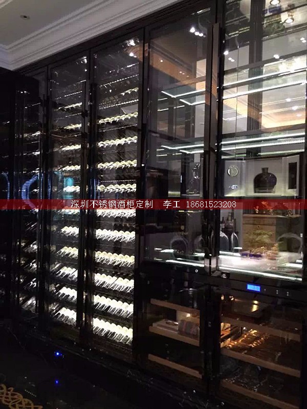 不銹鋼酒柜定制-深圳市蕰莎酒柜酒窖有限公司 李工 186-8152-3208