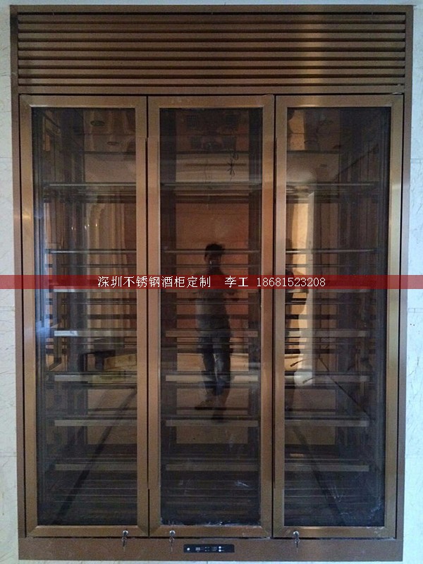 不銹鋼酒柜定制-深圳市蕰莎酒柜酒窖有限公司 李工 186-8152-3208