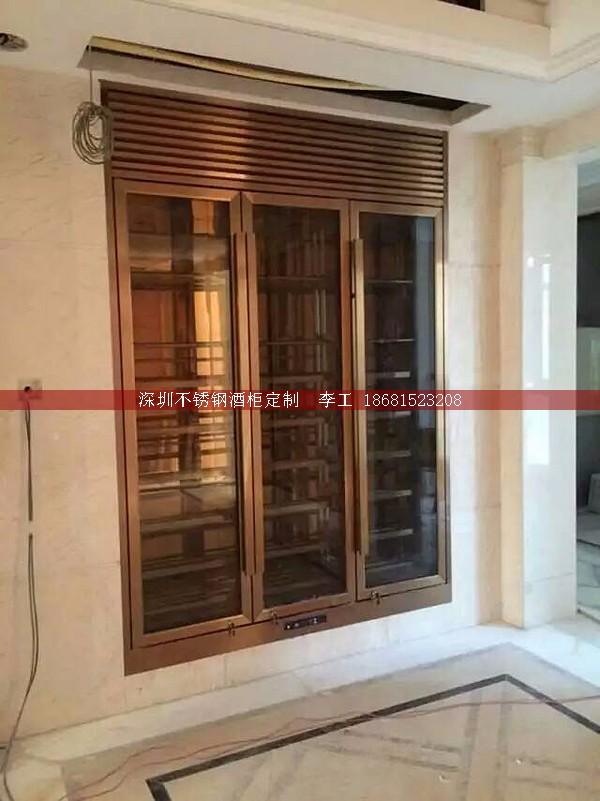 不銹鋼酒柜定制-深圳市蕰莎酒柜酒窖有限公司 李工 186-8152-3208