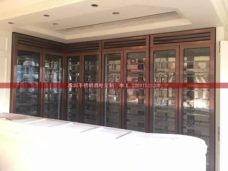 不銹鋼酒柜定制-深圳市蕰莎酒柜酒窖有限公司 李工 186-8152-3208