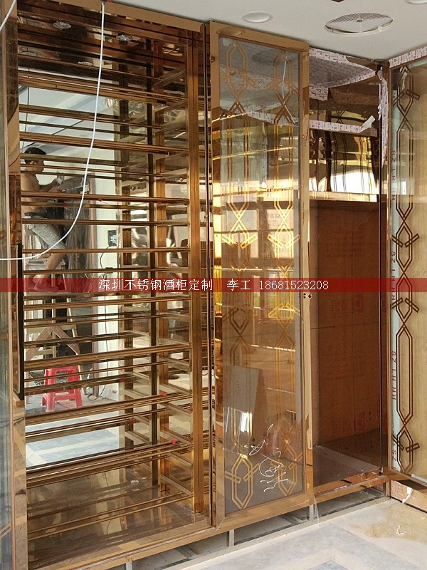不銹鋼酒柜定制-深圳市蕰莎酒柜酒窖有限公司 李工 186-8152-3208