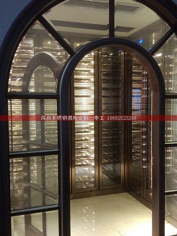 不銹鋼酒柜定制-深圳市蕰莎酒柜酒窖有限公司 李工 186-8152-3208