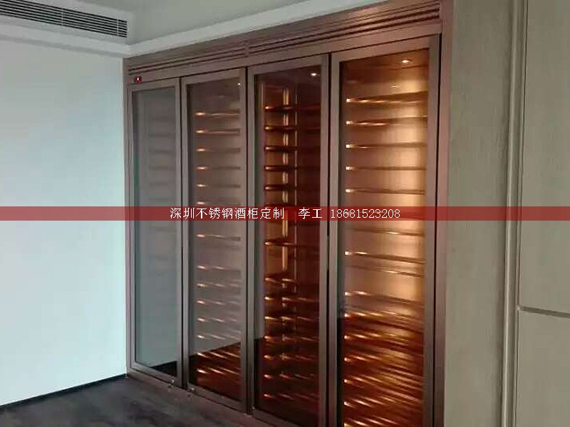不銹鋼酒柜定制-深圳市蕰莎酒柜酒窖有限公司 李工 186-8152-3208