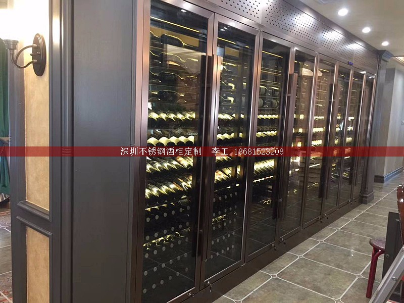 不銹鋼酒柜定制-深圳市蕰莎酒柜酒窖有限公司 李工 186-8152-3208