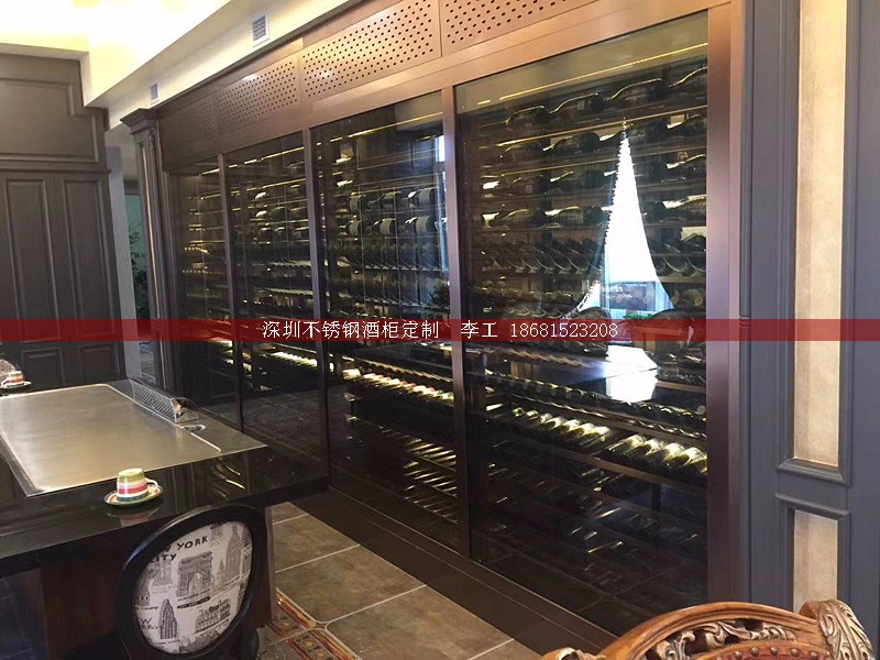不銹鋼酒柜定制-深圳市蕰莎酒柜酒窖有限公司 李工 186-8152-3208