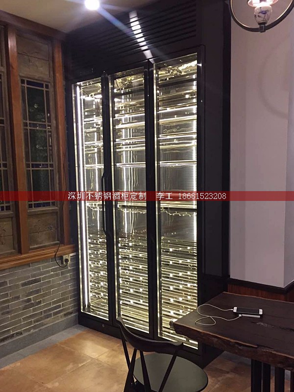 不銹鋼酒柜定制-深圳市蕰莎酒柜酒窖有限公司 李工 186-8152-3208